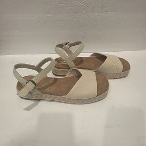 Woman's TOMS Abby Espadrille Platform Sandals Sz 9½